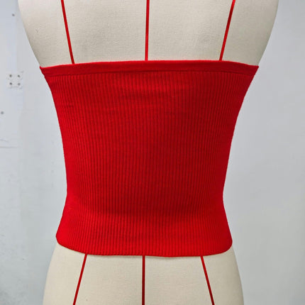 Women's Scoop Neck Crop Tank Top Spaghetti Straps Sleeveless Slim Fit Tops