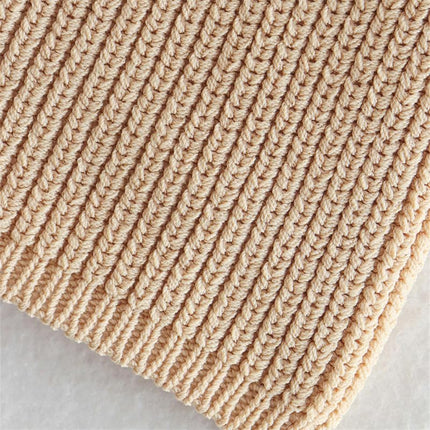 Women's Beaded One Shoulder Knit Tank Asymmetric Camisole Top