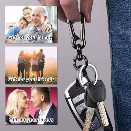 2 Pack Key Chain, Heavy Duty Car Key Chain Ring