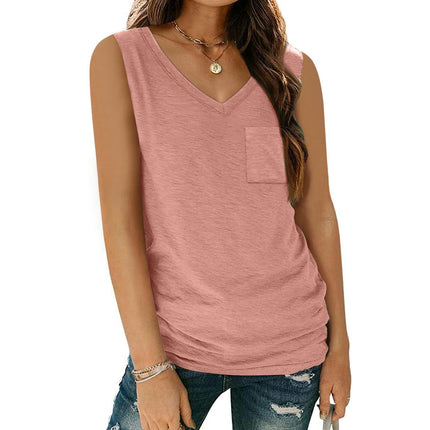 Womens Summer Square Neck Sleeveless Tank Tops Sexy Ribbed Tanks