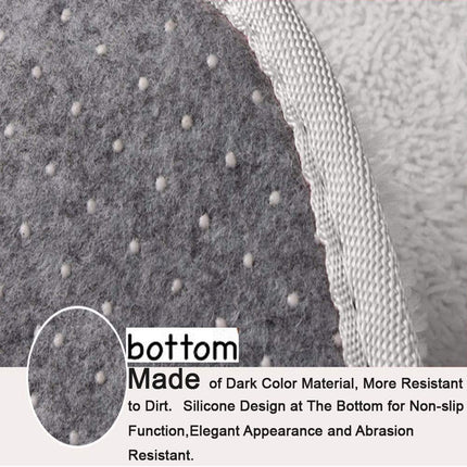 Ultra Soft Indoor Modern Area Rugs Fluffy Carpets Anti-Skid Shaggy Area Rug Floor Mat Suitable for Living Room Children Bedroom Home Decor Rugs 4 Feet by 5.5 Feet (Silver Grey)