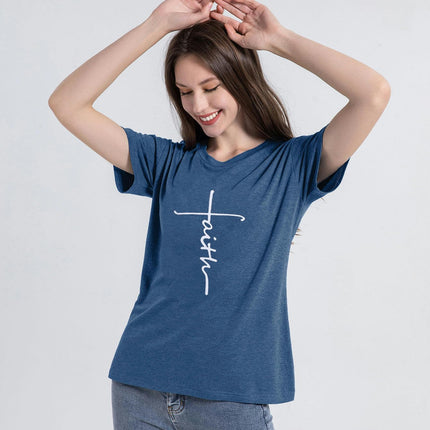 Womens Summer T Shirts Loose Fit Crewneck Short Sleeve Tops Casual Blouse Basic Tee
