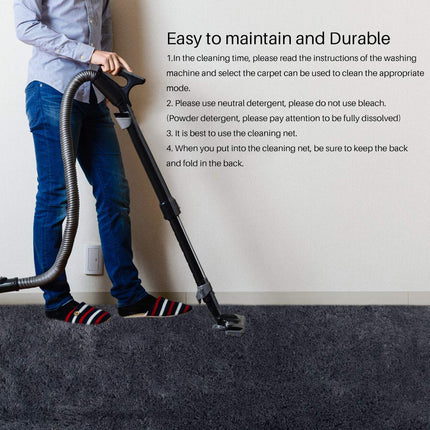 Area Rugs, Home Decor Super Soft Touch Feeling Indoor Modern Shaggy Fluffy Carpet Anti-Skid Area Rug Comfortable Memory Foam Padding for Living Room Bedroom Grey