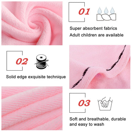 3 Pack Hair Drying Towel Microfiber Fast Drying Hair Towels Soft Shower Caps for Womens Girls Pink,Purple, Blue