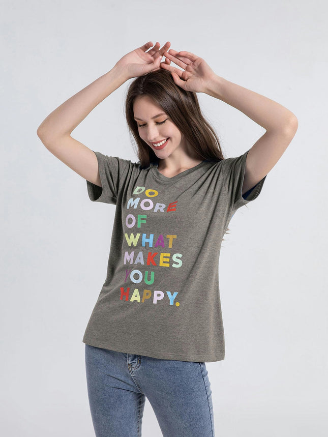 Womens Summer T Shirts Loose Fit Crewneck Short Sleeve Tops Casual Blouse Basic Tee