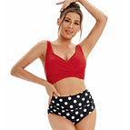 Red+wave Dot / X-Large