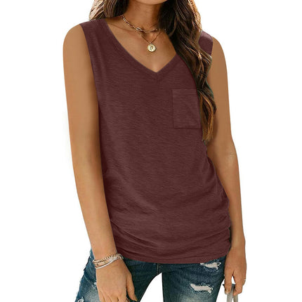 Womens Summer Square Neck Sleeveless Tank Tops Sexy Ribbed Tanks