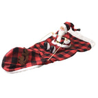 Red & Black Plaid Style / S – Adjustable Chest: 36–48 cm