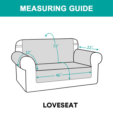 Reversible Sofa Slipcover Furniture Protector Water Resistant 2 Inch Wide Elastic Straps Sofa Cover Couch Covers for Pets Kids