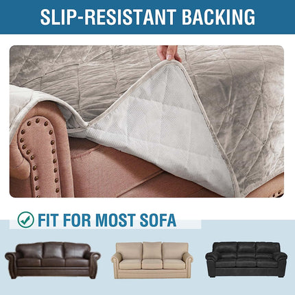 Thick Soft Velvet Pet Sofa Covers Universal Quilted Anti Slip Cover Couch Sofa Cushion for Dogs