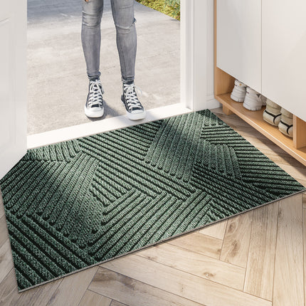 Door mats outdoors, non-slip floor mats absorbent dirt-resistant entrance rug, washable floor mats outdoor rug, entrance doormat