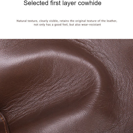 Men's Vintage Genuine Leather Briefcase Handbag Laptop Messenger Bag