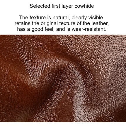 Men's Genuine Leather Men's Briefcase Handbag Large Capacity Computer Bag Shoulder Bag