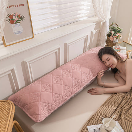 1Piece Long pillowcase, body long pillowcase Washed cotton linen pillowcases lengthened folder