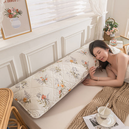 Long pillowcase, body long pillowcase Washed cotton linen pillowcase lengthened folder pillowcase-1piece