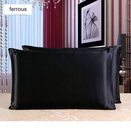 1Piece Pillow protectors Silk Satin pillowcase solid color reversible 100% mulberry silk pillowcase