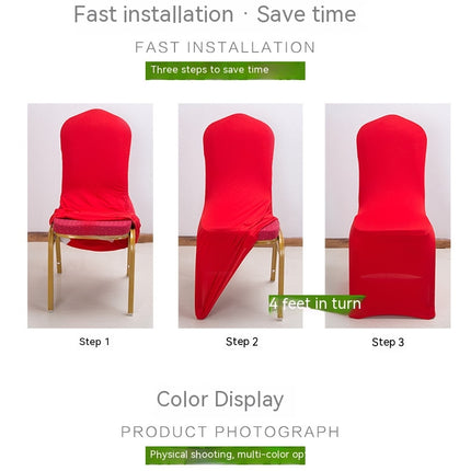 1 Pack Spandex Chair Covers, Stretch Dining Chair Covers for Wedding, Party, Banquet and Hotel Decoration Chair Covers