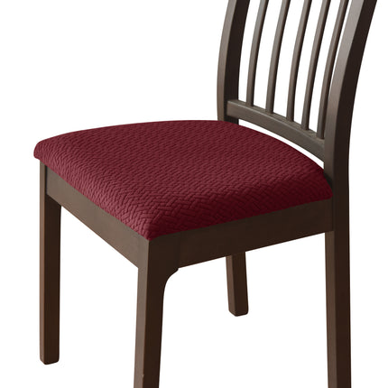 1 Pack stretch knitted jacquard fabric seat cover home hotel chair leisure chair strap seat cover with Tape