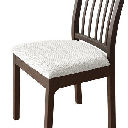 1 Pack stretch knitted jacquard fabric seat cover home hotel chair leisure chair strap seat cover with Tape