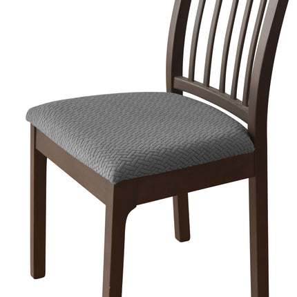 1 Pack stretch knitted jacquard fabric seat cover home hotel chair leisure chair strap seat cover with Tape