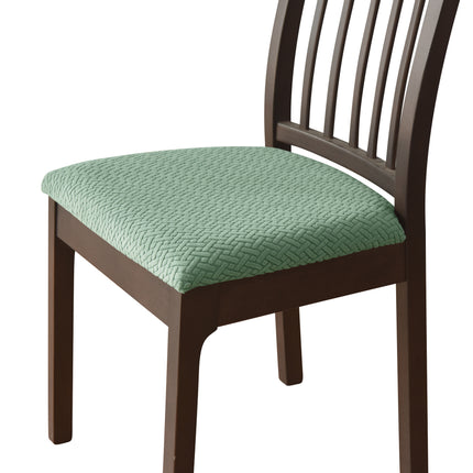 1 Pack stretch knitted jacquard fabric seat cover home hotel chair leisure chair strap seat cover with Tape