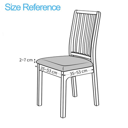 1 Pack stretch knitted jacquard fabric seat cover home hotel chair leisure chair strap seat cover with Tape
