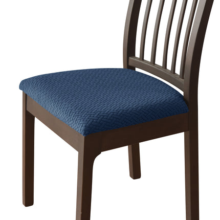 1 Pack stretch knitted jacquard fabric seat cover home hotel chair leisure chair strap seat cover with Tape