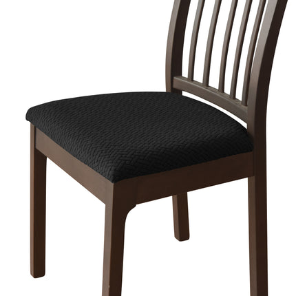1 Pack stretch knitted jacquard fabric seat cover home hotel chair leisure chair strap seat cover with Tape