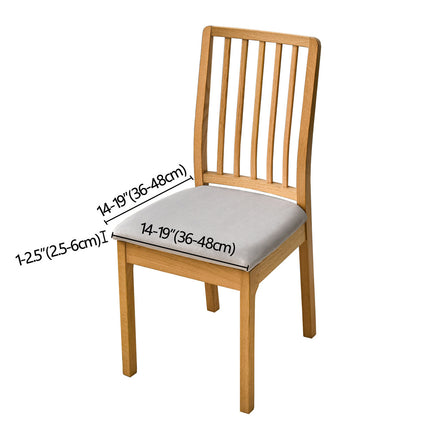 1pcs PU Waterproof Leather Square Cushion Set Chair Cover Chair Seat Cover Chair Cover Removable-E