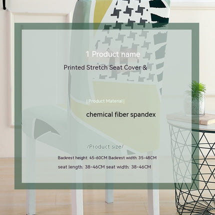 1 Pack Dining Room Chair Set Kitchen Chair Cover , Stretch Sofa Chair Cover Sofa Cover (Printed Pattern)