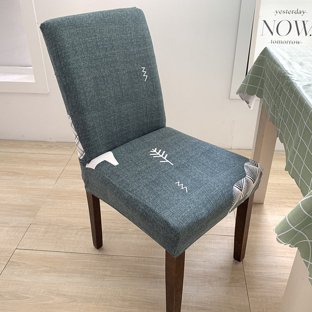 1 Pack Dining Room Chair Covers Kitchen Chair Covers , Removable & Washable, Elastic Sofa Chair Covers Sofa Cover (Printed Pattern)