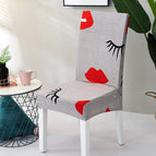 Chair cover-red lips