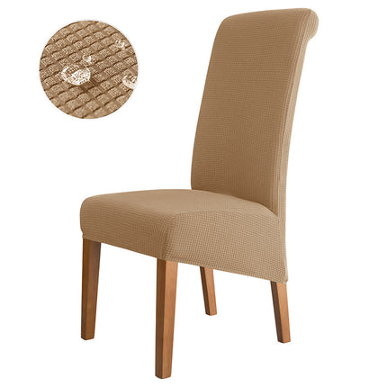 1 piece high back chair cover waterproof velvet fabric high elasticity home hotel dining chair high back chair cover