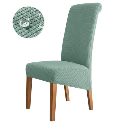 1 piece high back chair cover waterproof velvet fabric high elasticity home hotel dining chair high back chair cover