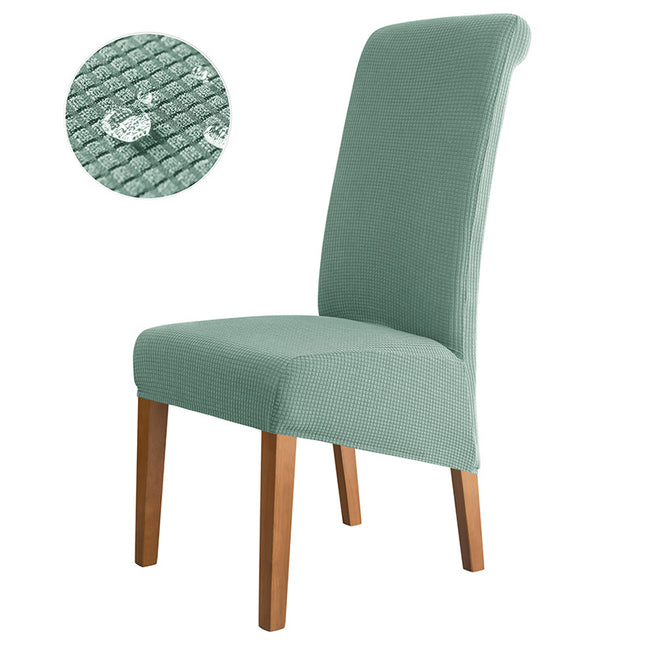 1 piece high back chair cover waterproof velvet fabric high elasticity home hotel dining chair high back chair cover