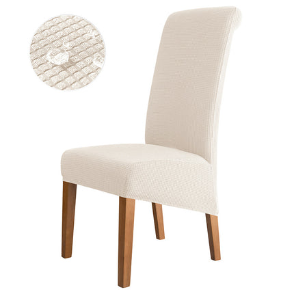 1 piece high back chair cover waterproof velvet fabric high elasticity home hotel dining chair high back chair cover