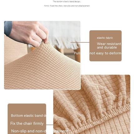 1 piece high back chair cover waterproof velvet fabric high elasticity home hotel dining chair high back chair cover