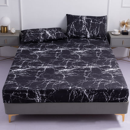Dustproof And Waterproof Bed Sheet All-inclusive Bedspread Sheet Non-Slip Mattress Protector Four Corner Elastic Sheet Deep Pocket Sheet-B
