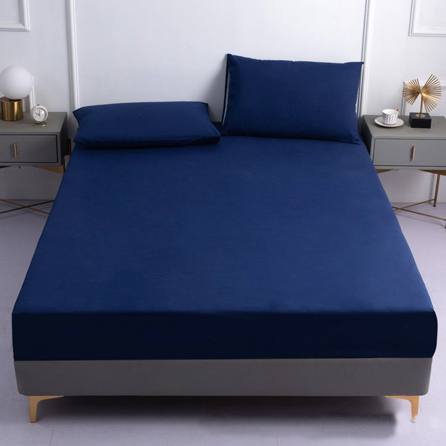 Dustproof And Waterproof Bed Sheet All-inclusive Bedspread Sheet Non-Slip Mattress Protector Four Corner Elastic Sheet Deep Pocket Sheet-B