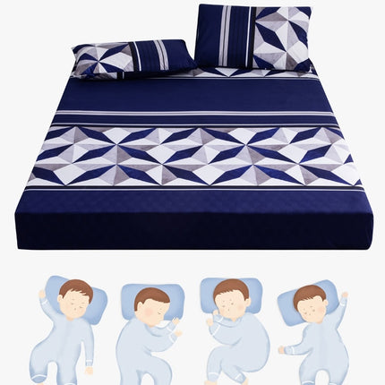 Dustproof And Waterproof Bed Sheet All-inclusive Bedspread Sheet Non-Slip Mattress Protector Four Corner Elastic Sheet Deep Pocket Sheet-B