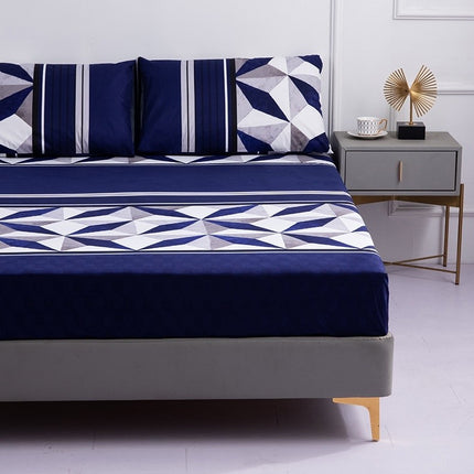 Dustproof And Waterproof Bed Sheet All-inclusive Bedspread Sheet Non-Slip Mattress Protector Four Corner Elastic Sheet Deep Pocket Sheet-C