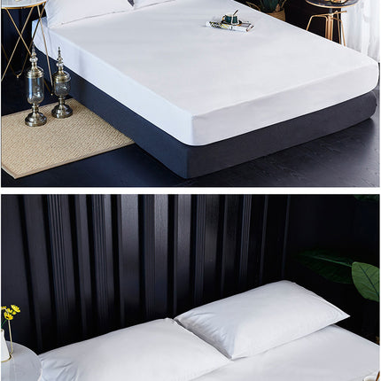 Dust Proof And Waterproof Sheet Four Corners Elastic Non-Slip Sheet Deep Pocket Sheet All-Inclusive Bedspread Sheet Mattress Protectors-B