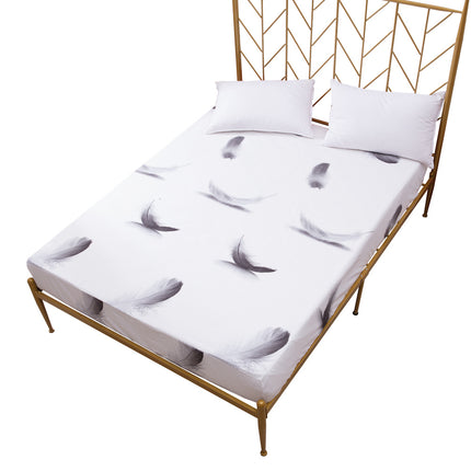 Queen Size Deep Pocket Mattress Sheet - comfortable microfiber - Fade And Wrinkle Resistant, Printed Fitted Sheet