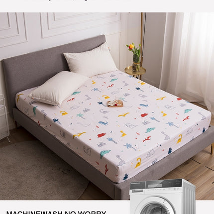Queen Size Deep Pocket Mattress Sheet - comfortable microfiber - Fade And Wrinkle Resistant, Printed Fitted Sheet
