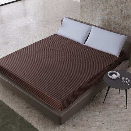 Queen Size Printed Deep Pocket Mattress Sheet Soft Comfortable Fitted Sheet Microfiber Waterproof Wrinkle Bed Sheet-B
