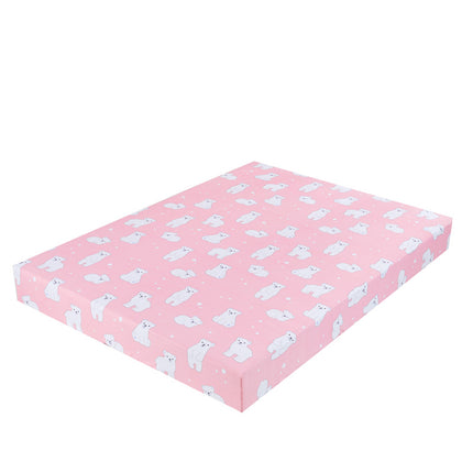 Queen Size Printed Deep Pocket Mattress Sheet Soft Comfortable Fitted Sheet Microfiber Waterproof Wrinkle Bed Sheet-B