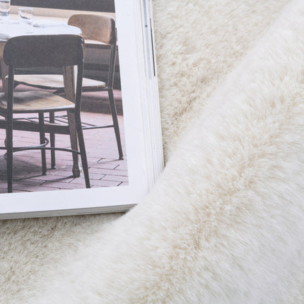 Faux Rabbit Fur Area Rugs for Living Room Couch Pad Fuzzy Area Rug Fluffy Bedside Carpet Mat for Bedroom Floor Sofa Living Room Rugs