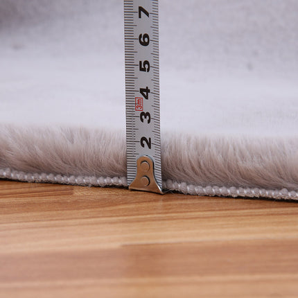 Faux Rabbit Fur Area Rugs for Living Room Couch Pad Fuzzy Area Rug Fluffy Bedside Carpet Mat for Bedroom Floor Sofa Living Room Rugs