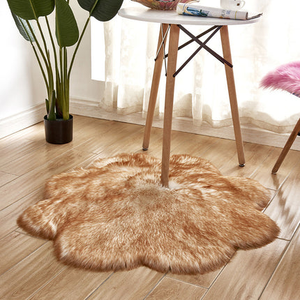 Artificial Wool Rugs for Bedroom Soft Faux Sheepskin Chair Covers Seat Cushions Soft Fluffy Shaggy Rugs Luxury Home Decor