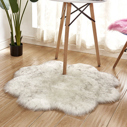 Artificial Wool Rugs for Bedroom Soft Faux Sheepskin Chair Covers Seat Cushions Soft Fluffy Shaggy Rugs Luxury Home Decor